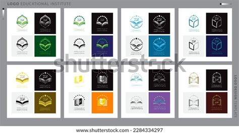 Set Online Education School Academy Logo Stock Vector (Royalty Free) 2284334297 | Shutterstock