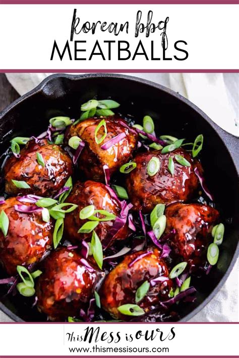 These Korean BBQ Meatballs are packed full of sweet and spicy flavors, are super moist, and easy ...
