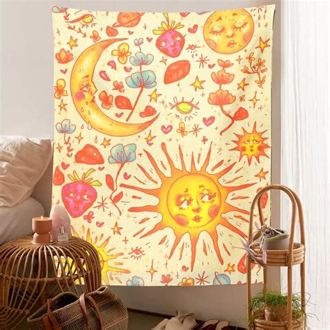 Sun Moon Psychedelic Tapestry | Sun and moon tapestry, Psychedelic tapestry, Moon tapestry