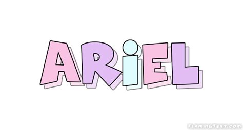 Ariel Logo | Free Name Design Tool from Flaming Text