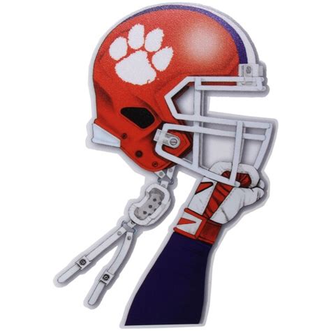 Clemson Tigers 6" Helmet In Hand Decal | Clemson Official Store