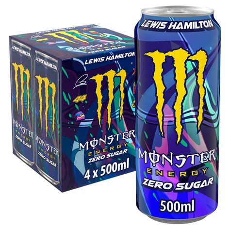 Monster Energy Drink Lewis Hamilton Zero Sugar 4 x 500ml | Sports ...