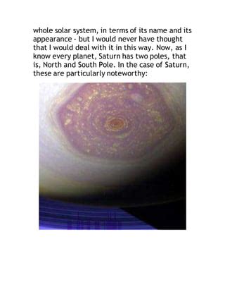 Saturn Hexagon Conspiracy