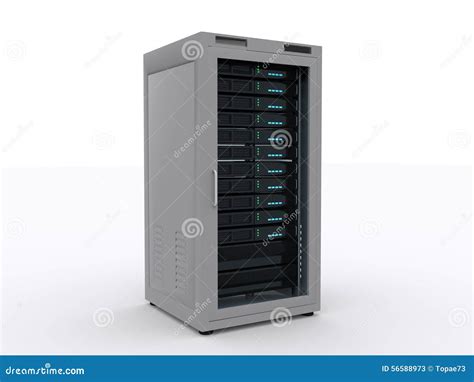 Server Rack stock illustration. Illustration of server - 56588973