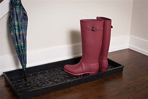 BirdRock Home Rubber Boot Tray - 34 inch Decorative Boot Tray for ...