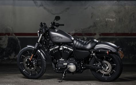 Harley Davidson Iron 883, 2017, 4k, Luxury Black Motorcycle, - Black ...