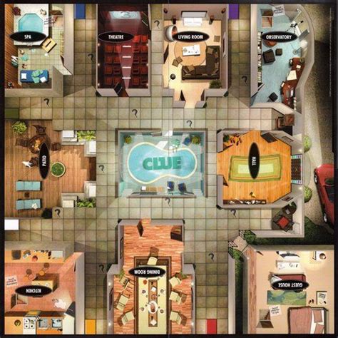 rooms in clue discover the secrets - Google Search | Board games diy, Classic board games, Board ...