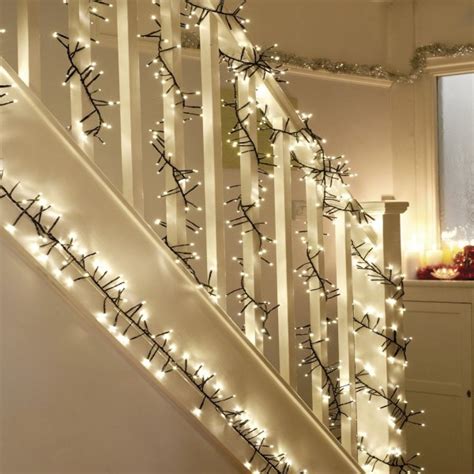 400 LED Twinkle Lights-Christmas Cluster Lights 23 Foot with Warm White ...