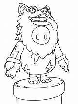 Fall Guys Wolf Character coloring Page  Download Print Or Color sketch template