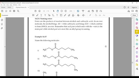 Naming Esters - Chemistry made Easy episode 1 - YouTube