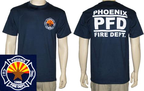 Amazon.com: Phoenix Fire Department T-Shirt (M) Navy Blue: Clothing