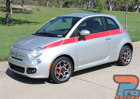 SE 5 CHECK | Fiat 500 Stripes | Fiat 500 Decals | Fiat 500 Vinyl Graphics