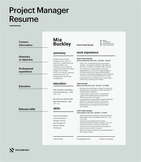 Project management resume examples - koolcycle