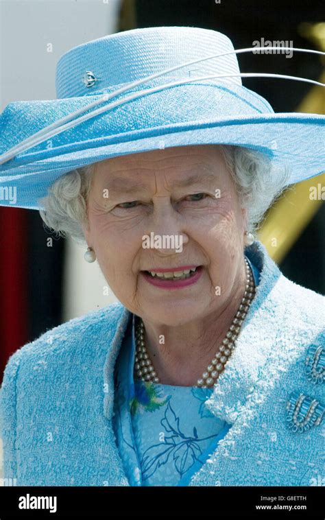 Britain's Queen Elizabeth II takes a salute from today's Royal Navy ...