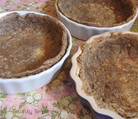 Press dough into individual ramekin or tart dishes, creating a thin layer, building up side ...