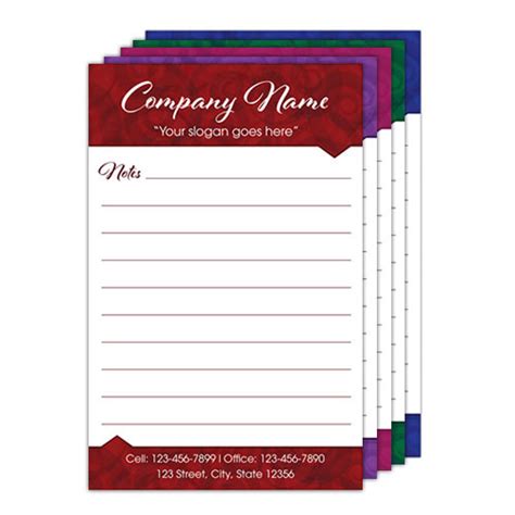 Custom Business Notepads - Half Page | Printit4less.com