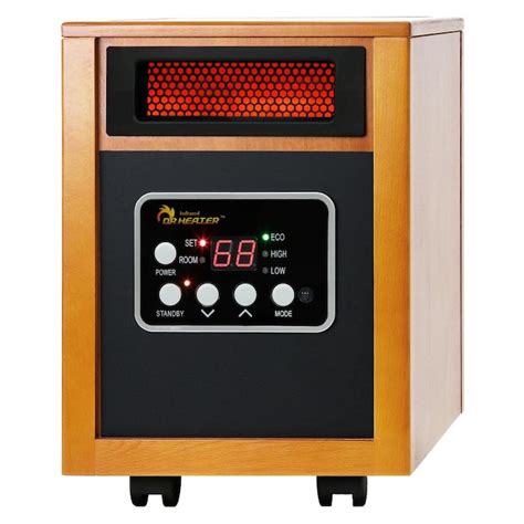 Dr. Infrared Heater 1500-Watt Infrared Quartz Cabinet Indoor Electric Space Heater with ...