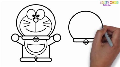 Cute Doraemon Drawing Easy / Learn to draw doraemon, easy drawing anime characters for.