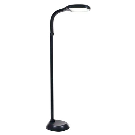 Lavish Home 60 in. Black LED Sunlight Floor Lamp with Dimmer Switch-72-1515 - The Home Depot