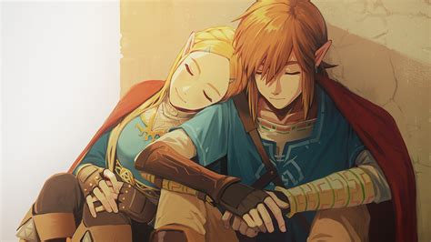 1920x1080 Link And Zelda In The Legend Of Zelda Breath Of The Wild Game ...