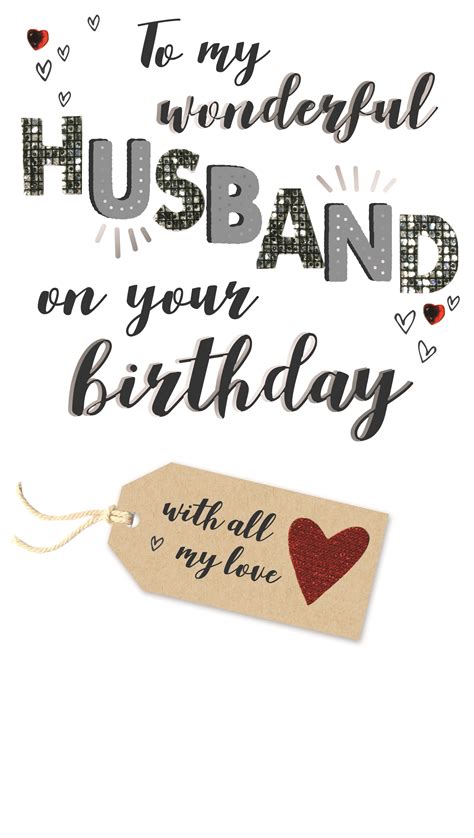 Birthday Card Wishes For Husband | The Cake Boutique