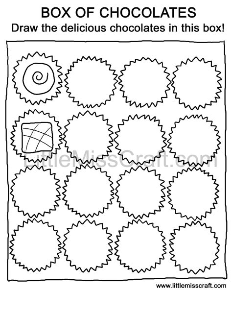 Crafts - Sweets - Chocolate Doodle Coloring Page | Valentine coloring ...