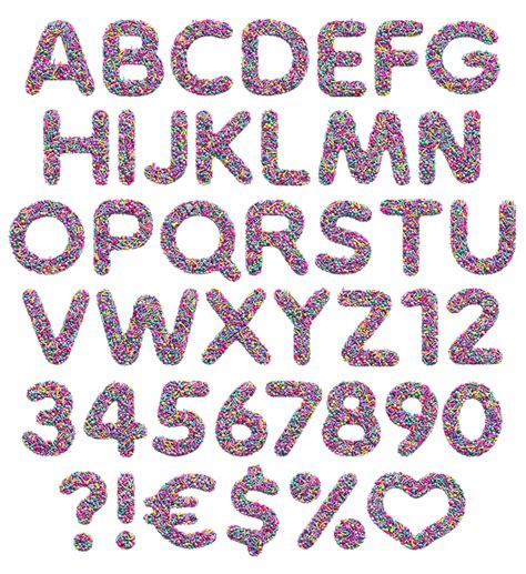 Candy sprinkles font - Handmadefont