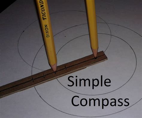 Simple Compass (for Drawing Circles) | Simple compass, Compass for ...