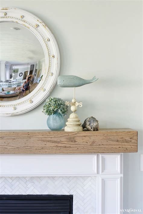 DIY Wood Beam Mantel | Wood beams, Wood fireplace mantel, Wood fireplace