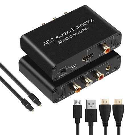 HDMI ARC Audio Extractor 192KHz DAC Converter ARC Audio Extractor ...