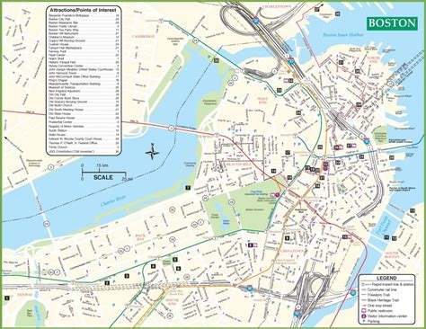 Boston Tourist Map Printable - Printable Maps