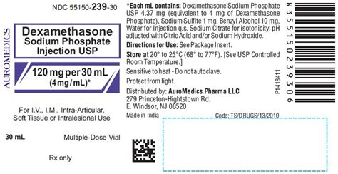 Dexamethasone Injection: Package Insert - Drugs.com