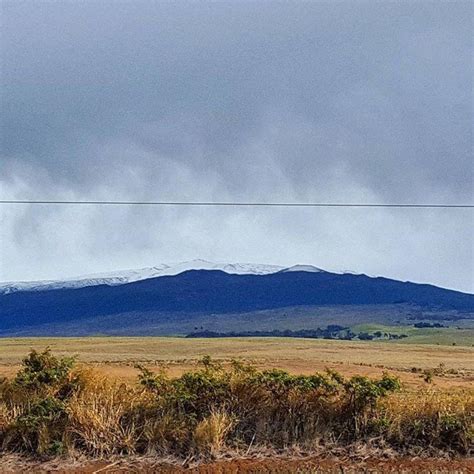 Stunning snow-blanketed Hawaii