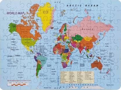 SALEOFF Latest World Map Floor Jigsaw Puzzle Learning/ Educational Game - Latest World Map Floor ...