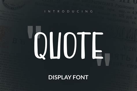 Quote Font