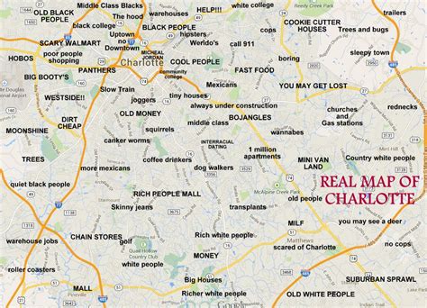 Printable Map Of Charlotte Nc