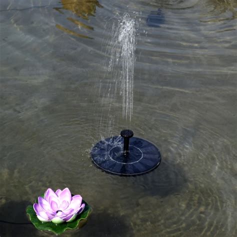 AKDSteel 180L/H Solar Water Fountain Garden Pool Pond Outdoor Solar Panel Fountain Floating ...