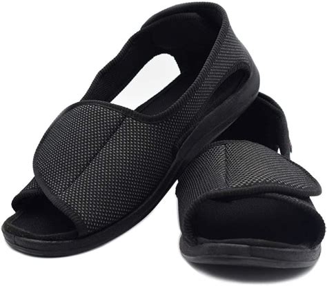 DS-Slippers Women's Diabetic Shoes, Open Toe Extra Wide Width Sandals ...