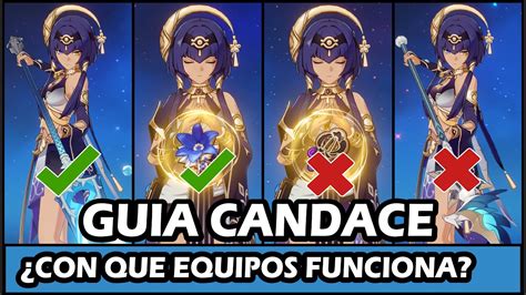 GUIA CANDACE - BUILD CANDACE , ARMAS , ARTEFACTOS , EQUIPOS , CANDACE F2P VIDA ¿CON QUIEN ...