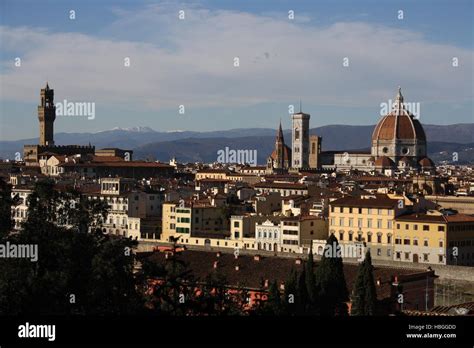 Florence, view from Piazzale Michelangelo Stock Photo - Alamy