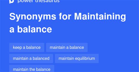 Maintaining A Balance synonyms - 25 Words and Phrases for Maintaining A ...