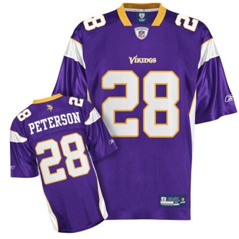 Reebok Minnesota Vikings #28 Adrian Peterson Purple Replica Football Jersey - NFLShop.com