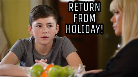 EastEnders - Sharon Mitchell & Dennis Rickman Jr return from Holiday ...