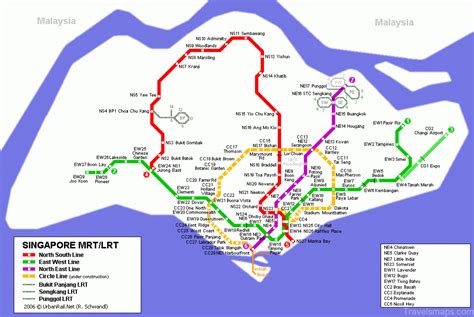 Singapore Map Tourist Attractions - TravelsMaps.Com