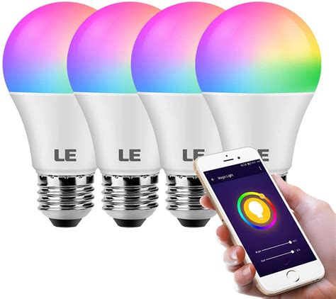 LE WiFi Smart Light Bulb Alexa, Smart Bulb Works with Google Assistant ...