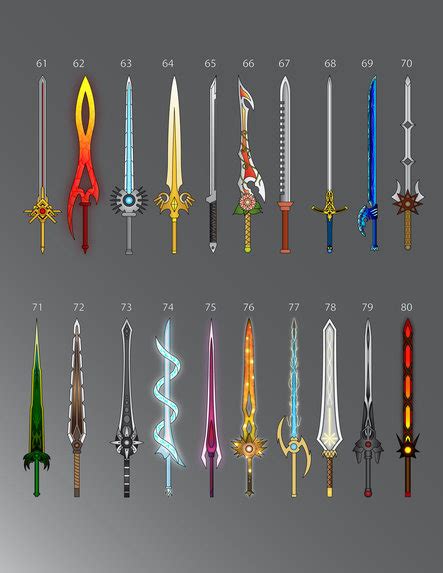 Fantasy swords in art