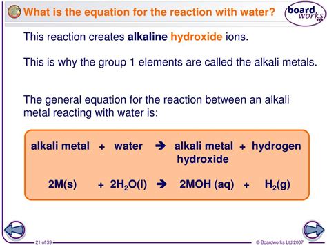 Climatesense: Francium Water Word Equation