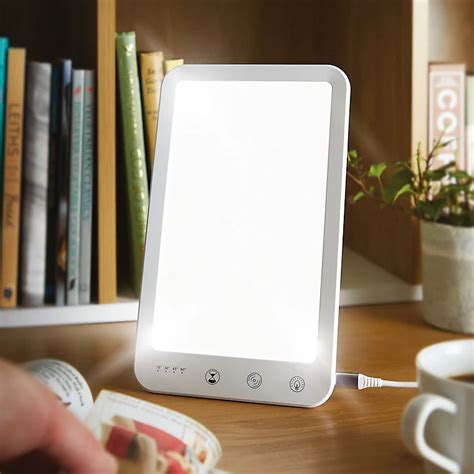 LED Daylight SAD Lamp - 10000 Lux Portable Sunlight Simulator Therapy Light Box with 5 ...