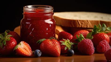 Premium AI Image | Strawberry jam