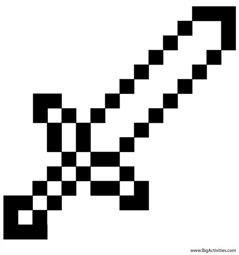 Minecraft Printables Sword